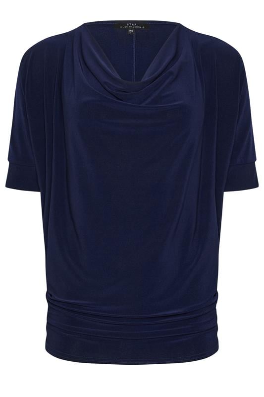 STAR Navy Blue Neck Top | StarByJM 1