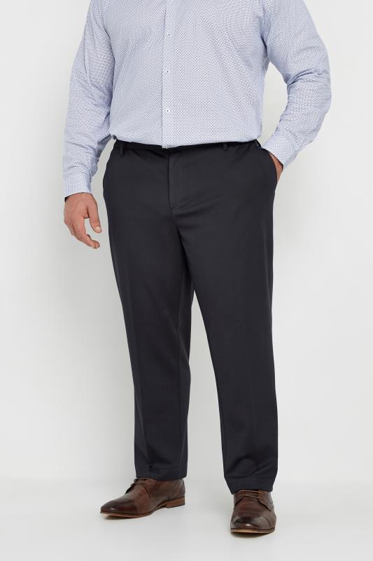 BadRhino Big & Tall Navy Blue Stretch Trousers