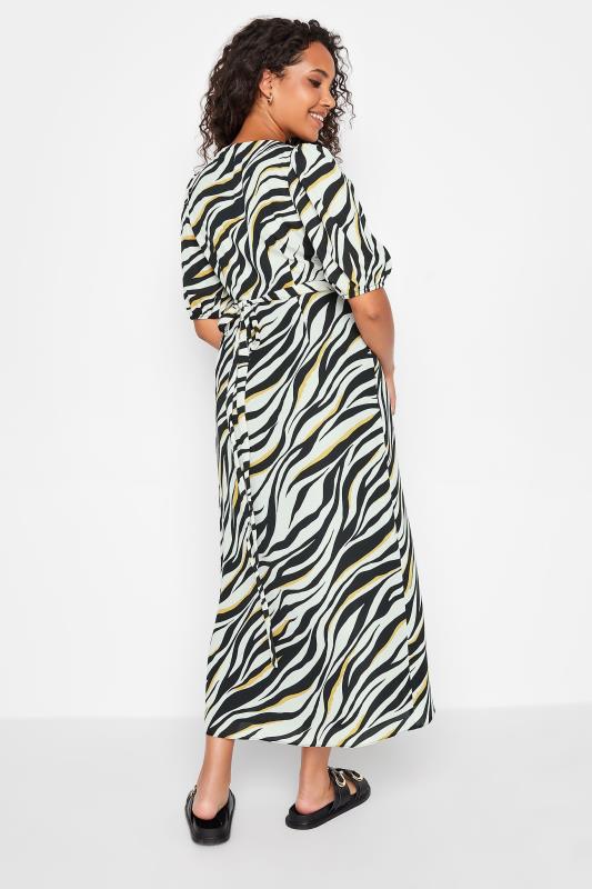 M&Co Black Zebra Print Wrap Dress | M&Co 3