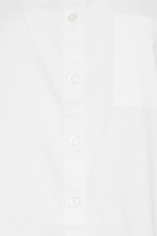 M&Co Petite White Oversized Cotton Poplin Shirt | M&Co 4