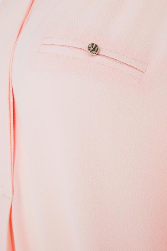M&Co Light Pink Tab Sleeve Blouse | M&Co 5