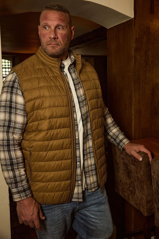  BadRhino Big & Tall Brown Puffer Gilet