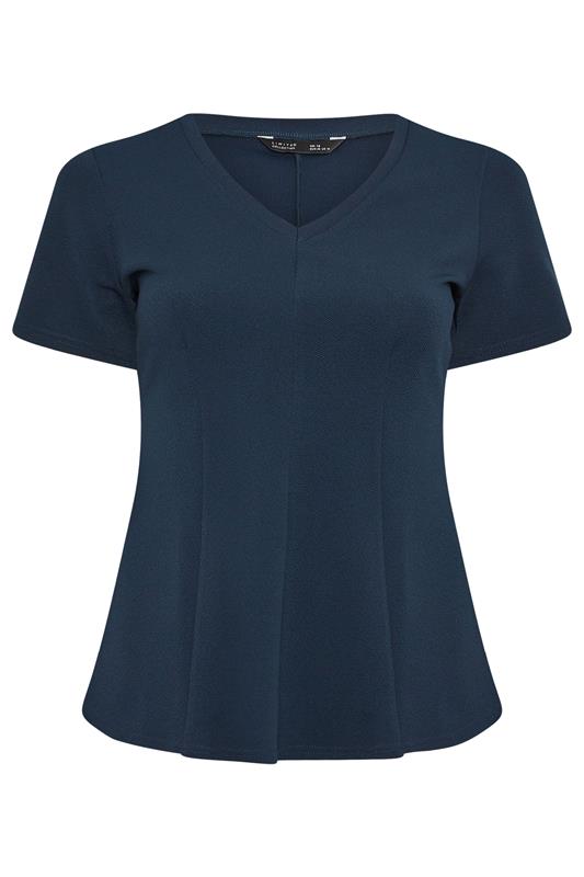 LIMITED COLLECTION Plus Size Navy Blue Corset Top | Yours Clothing 5