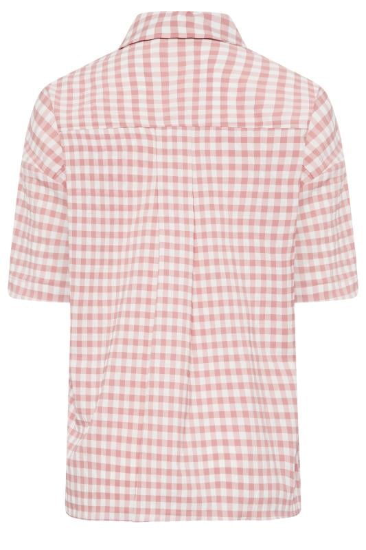 M&Co Pink Gingham Print Shirt | M&Co 7