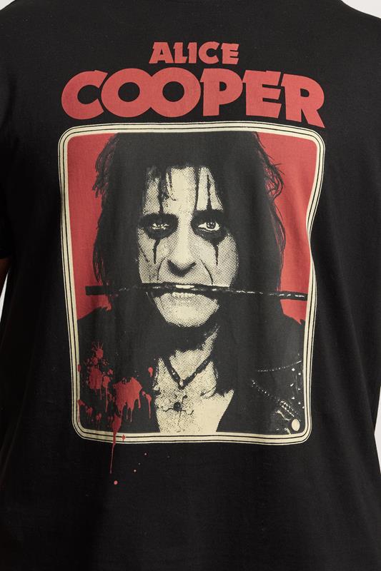 BadRhino Big & Tall Black Extra Long Alice Cooper Graphic T-Shirt | BadRhino 4