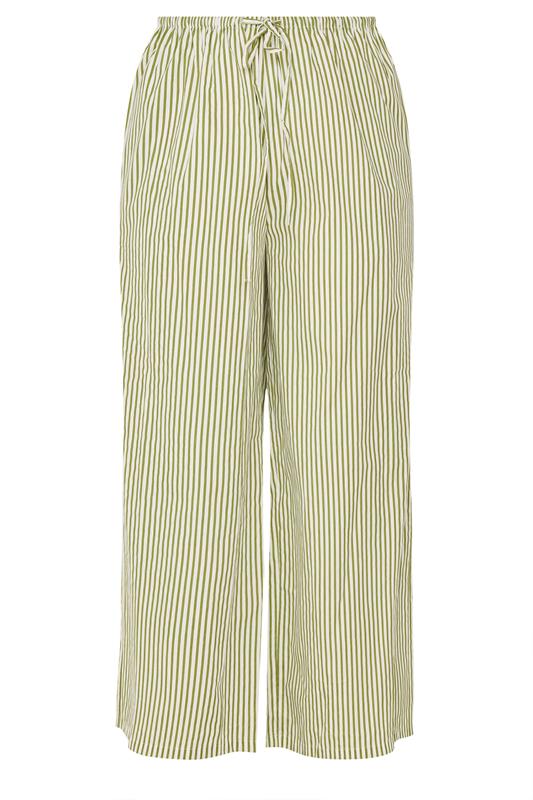 LIMITED COLLECTION Plus Size Green Stripe Trousers | Yours Clothing 5