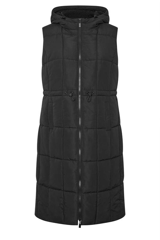 YOURS Plus Size Black Midi Gilet | Yours Clothing 5