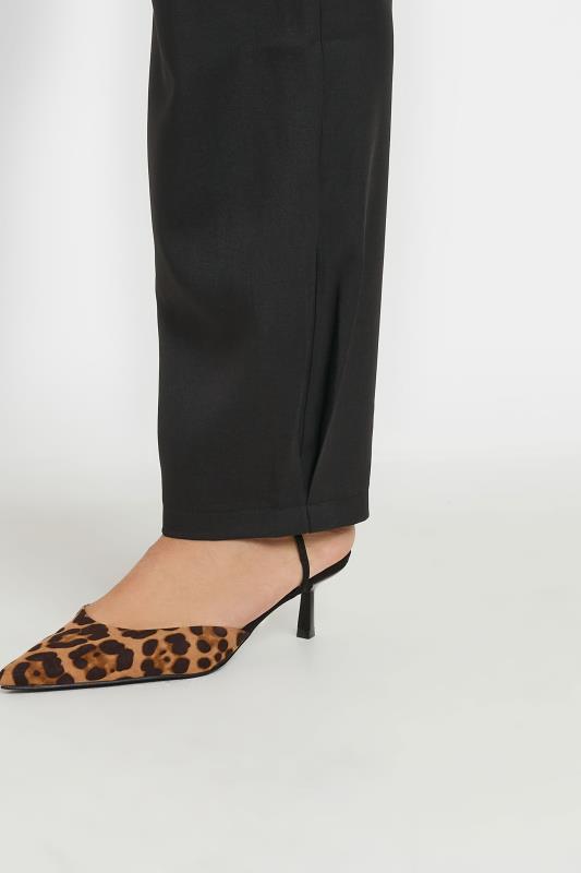 LTS Tall Black Pleated Barrel Leg Trousers | Long Tall Sally 6
