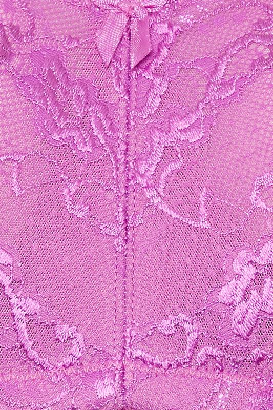 YOURS Plus Size Pink Lace Full Cup Bra | Yours Clothing 5