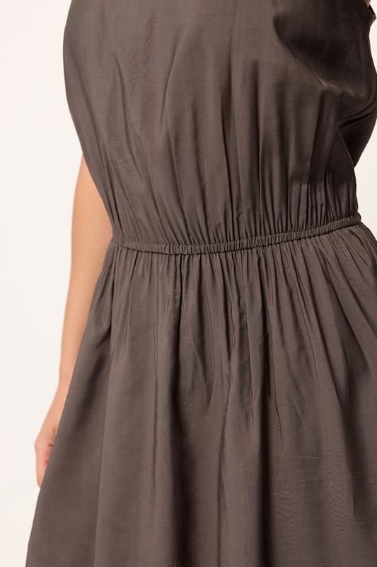 PixieGirl Petite Chocolate Brown Midi Dress | PixieGirl 4