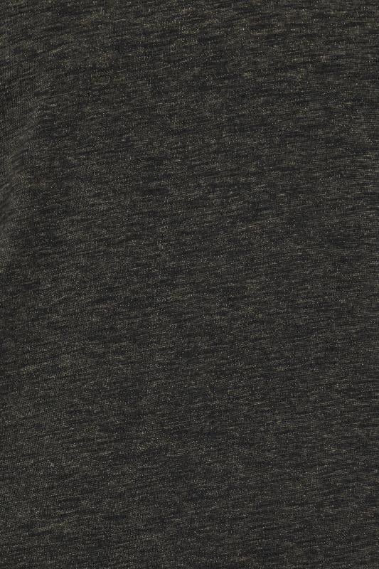 BadRhino Big & Tall Black Textured Tipped Polo Shirt | BadRhino 5