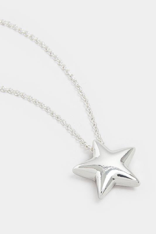Silver Tone Star Necklace | Yours Clothing 2