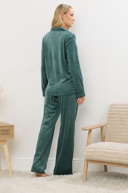 LTS Tall Green Super Luxe Touch Pyjama Set | Long Tall Sally 2
