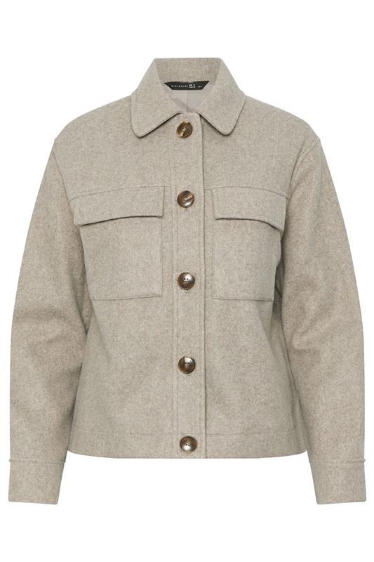 PixieGirl Petite Women's Natural Brown Brushed Jacket | PixieGirl 5