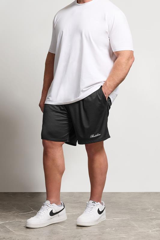 BadRhino Big & Tall Black Lightweight Mesh Shorts | BadRhino 2