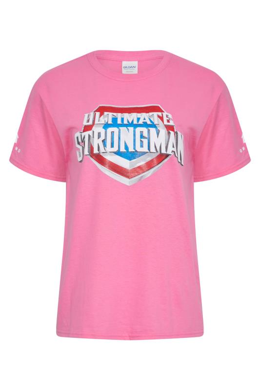 BadRhino Girls Light Pink Ultimate Strongman T-Shirt | BadRhino 1