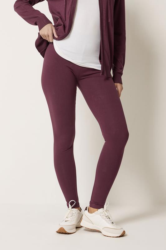  M&Co Berry Purple Stretch Leggings