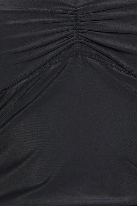 BUMP IT UP MATERNITY Plus Size Black Buckle Halterneck Swimsuit | Yours Clothing 7