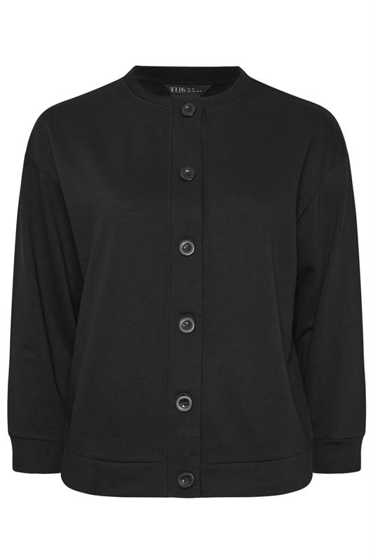 YOURS Plus Size Black Button Cardigan | Yours Clothing 5