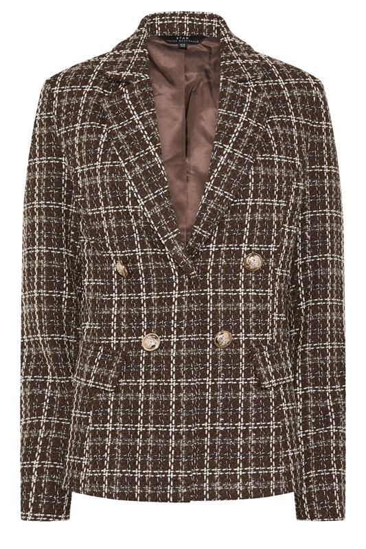 STAR Chocolate Brown Checked Blazer | StarByJM 5