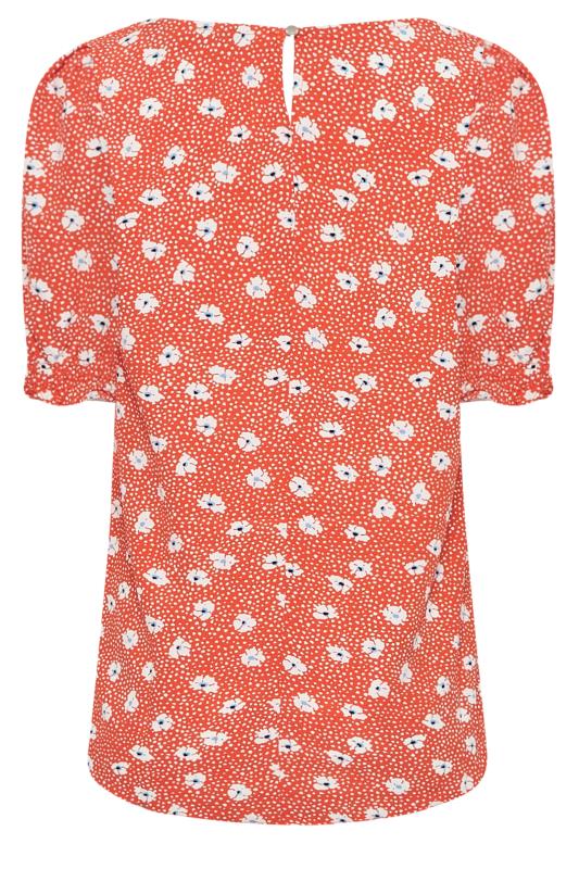 M&Co Red Daisy Print Blouse | M&Co 3
