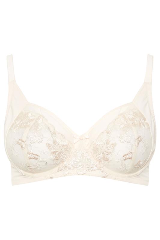 YOURSET 2 PACK Plus Size Navy Blue & White Floral Embroidered Underwired Bras | Yours Clothing 11