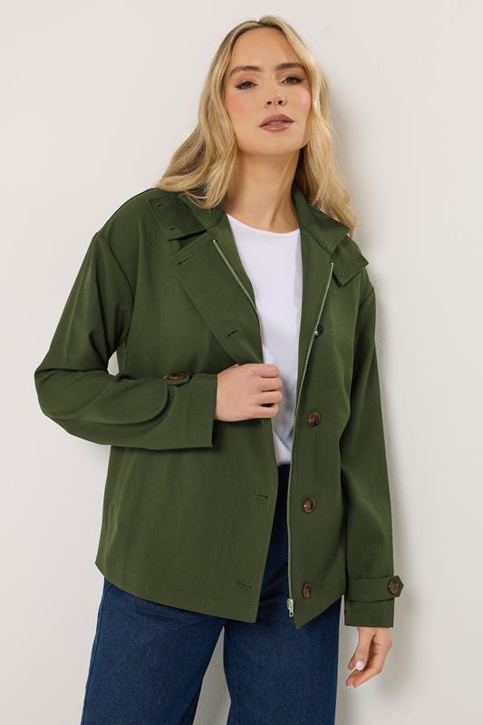 LTS Tall Women's Olive Green Utility Jacket | Long Tall Sally 1