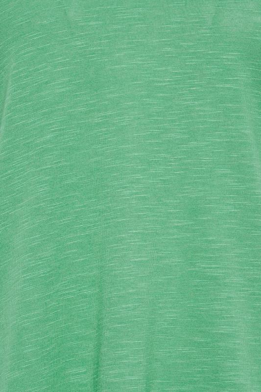 M&Co Green V-Neck Long Sleeve Cotton T-Shirt | M&Co 5