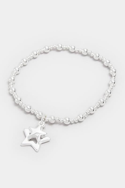  Yours Silver Tone Star Stretch Bracelet