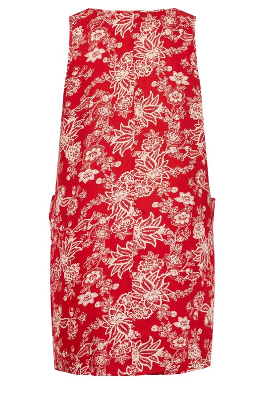 YOURS Plus Size Red Paisley Print Pocket Dress | Yours Clothing 7
