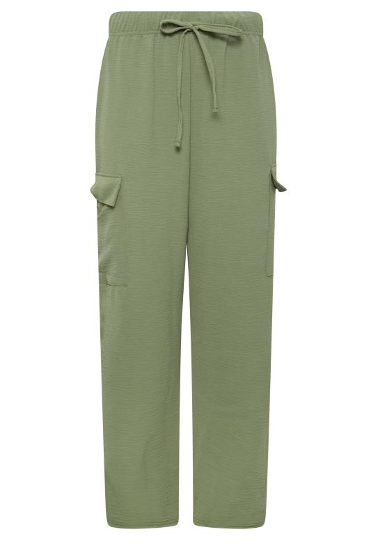 M&Co Khaki Green Cargo Slim Leg Trousers | M&Co 4