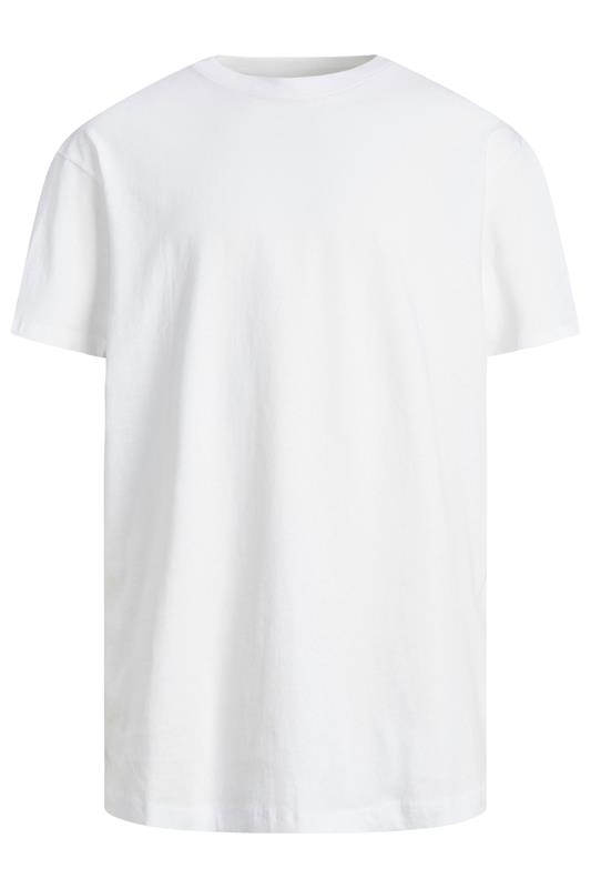 JACK & JONES Big & Tall White Oversized T-Shirt | BadRhino 1