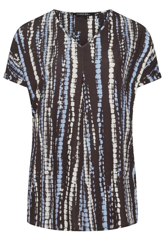EVANS Plus Size Brown Tie Dye Swing Top | Evans 5