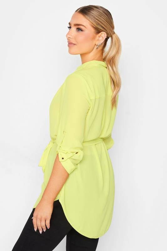 M&Co Lime Green Tie Waist Blouse | M&Co 3