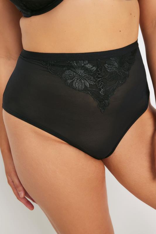 YOURSET 2 PACK Plus Size Pink & Black Briefs | Yours Clothing 4