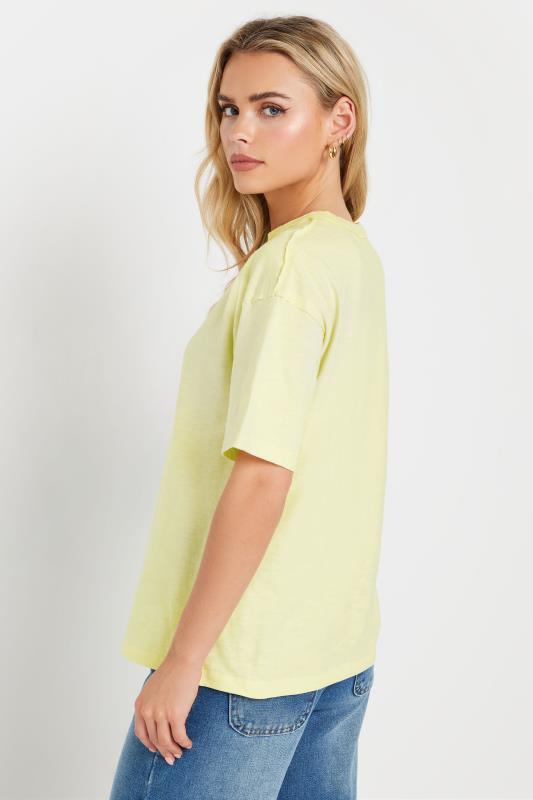 PixieGirl Petite Women's 2 PACK Grey & Yellow Seam Detail Cotton T-Shirt | PixieGirl 5