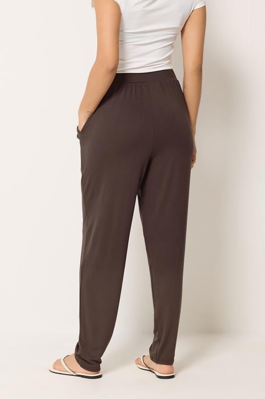 M&Co Petite Chocolate Brown Hareem Trousers | M&Co 2