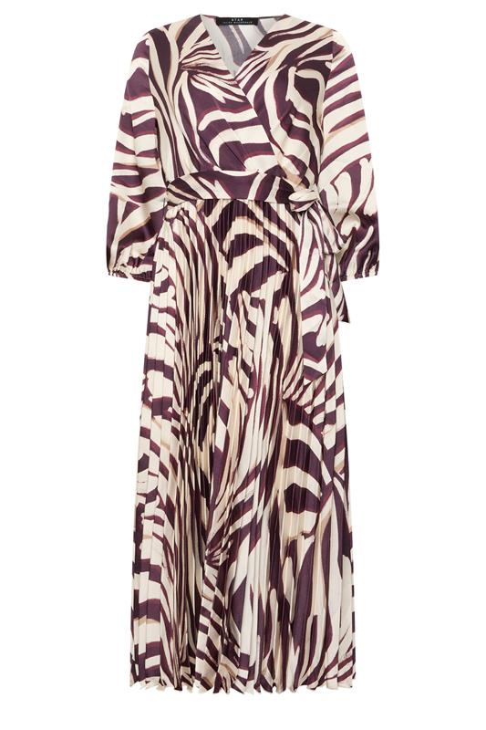 STAR Brown Zebra Pleated Dress | StarByJM 5