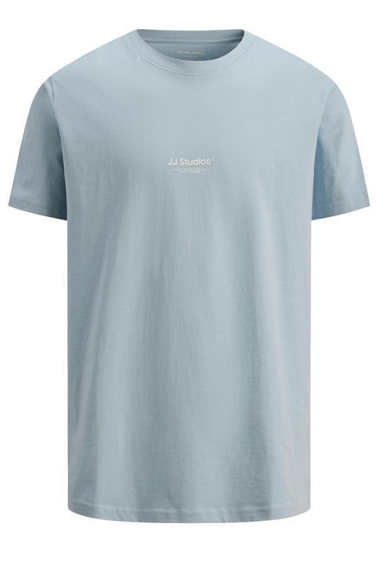 JACK & JONES Big & Tall Celestial Blue Graphic T-Shirt | BadRhino 2