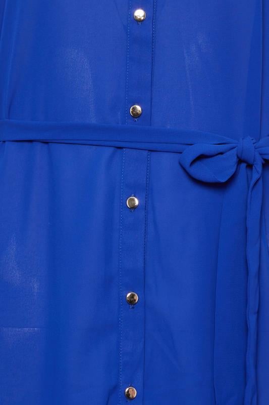 M&Co Cobalt Blue Tie Waist Blouse | M&Co 5