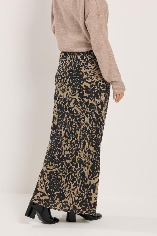 LTS Tall Women's Black Abstract Print Cotton Maxi Skirt | Long Tall Sally 2