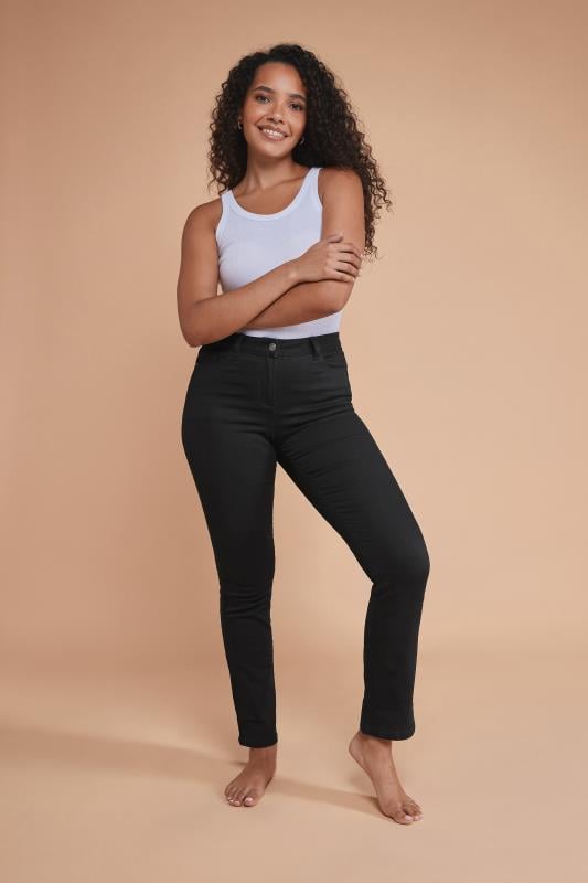 Women's  M&Co Black Straight Leg Jeans