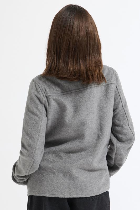 PixieGirl Petite Women's Dark Grey Formal Scarf Coat | PixieGirl 2