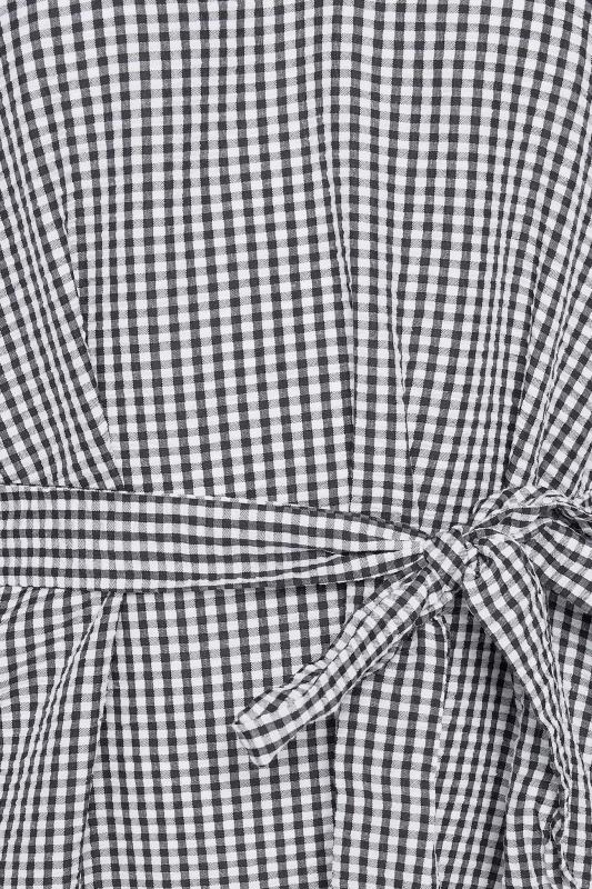 M&Co Black Gingham Tie Waist Detail Tunic 5