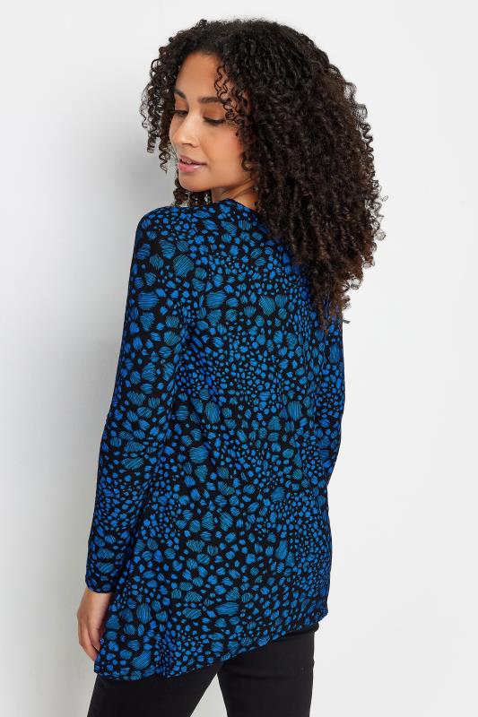 M&Co Petite Blue Spot Markings Long Sleeve T-Shirt | M&Co 3