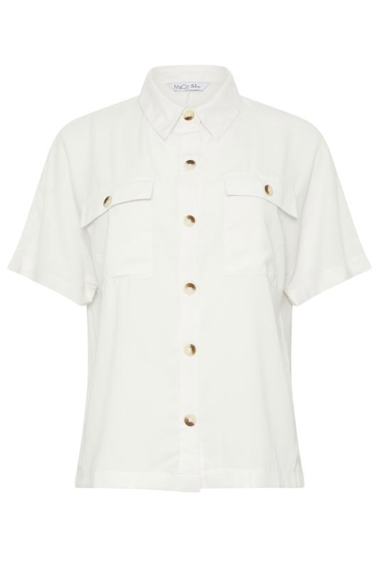 M&Co Ivory White Short Sleeve Utility Shirt | M&Co 5