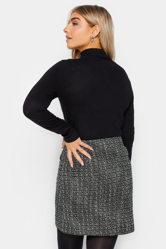 M&Co Black & White Check Boucle Mini Skirt | M&Co 3