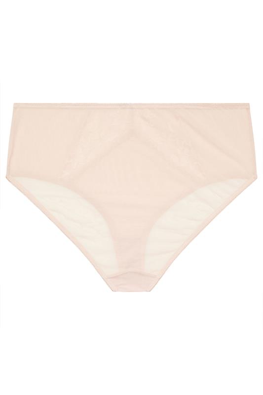 YOURS Plus Size Pink Floral Lace Front Full Briefs | Yours Clothing 6