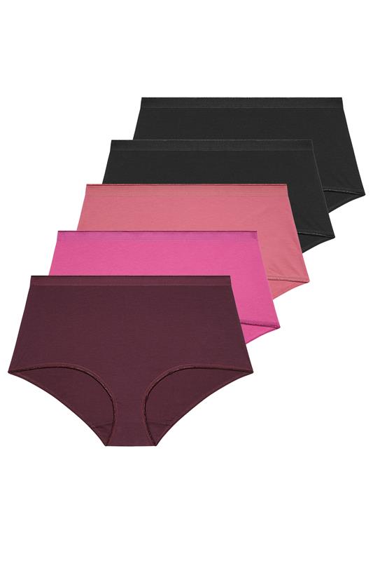 YOURSET 5 PACK Curve Purple Full Briefs