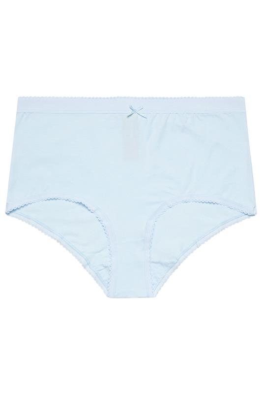 YOURS 5 PACK Plus Size Blue & Pink Floral Full Briefs | Yours Clothing 10